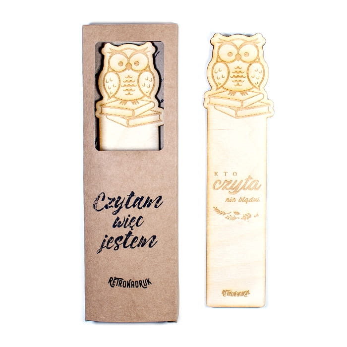 Zakładka do książek z motywem sówki