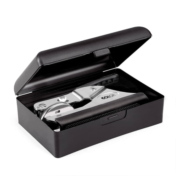 Elegancki tłoczek ręczny COLOP z etui ochronnym