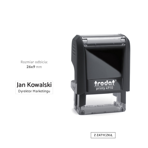 Pieczątka imienna - imię, nazwisko i stanowisko w dwóch wierszach
