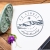 Ex libris Tatry - zestaw prezentowy z personalizowanym stemplem i poduszką nasączoną tuszem