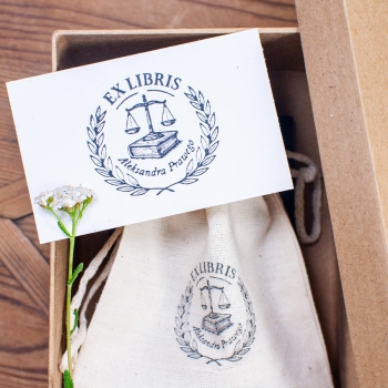 Ex Libris Prawniczy – Zestaw Prezentowy z Pieczątką