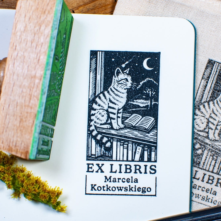 Personalizowana pieczątka kot