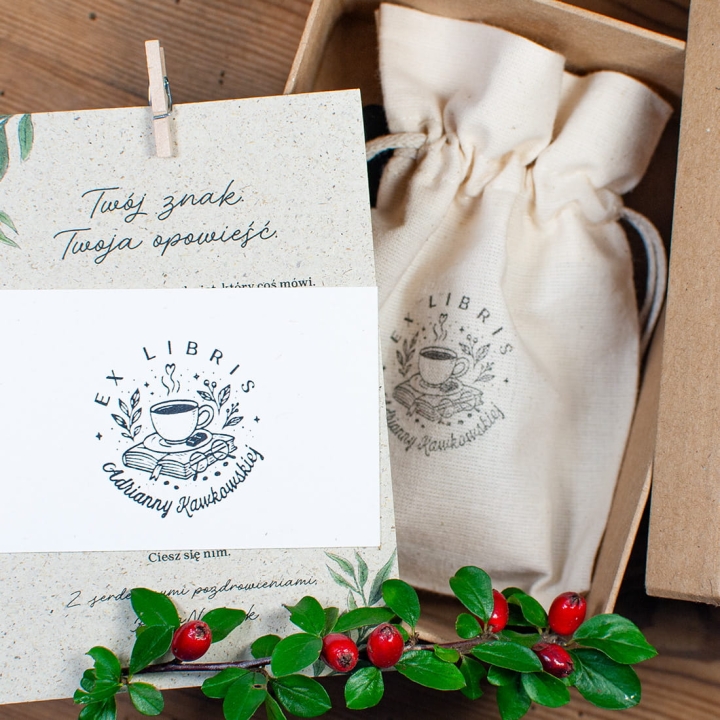 ExLibris w zestawie na gotowy upominek dla miłośnika czytania