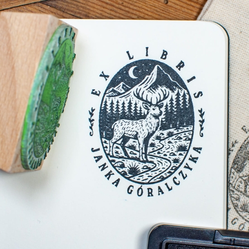 exlibris na prezent, jelonek