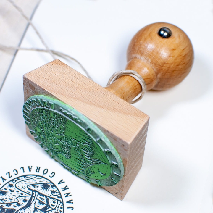 pieczątka z jeleniem