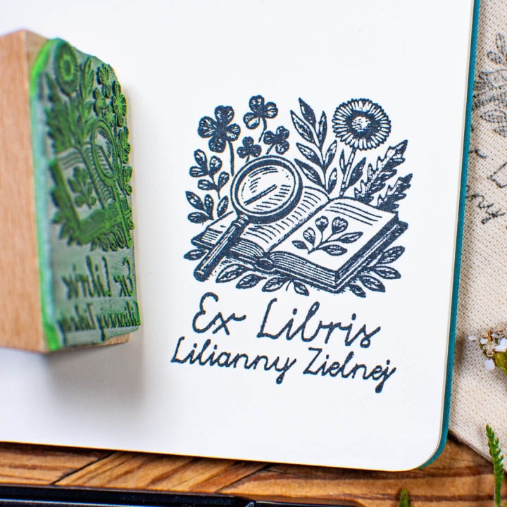 ex libris lupa i rośliny prezent