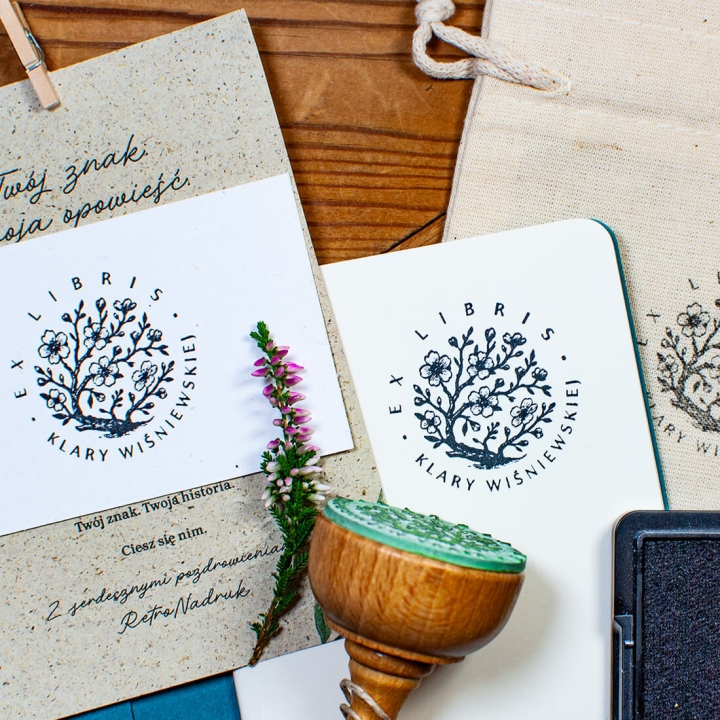 personalizowany ex libris natura