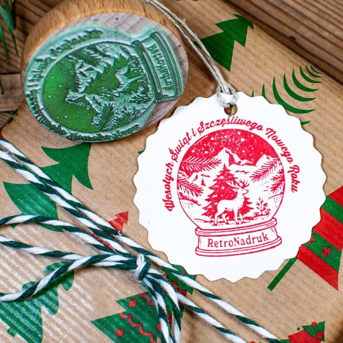 pieczątka - bombka choinkowa