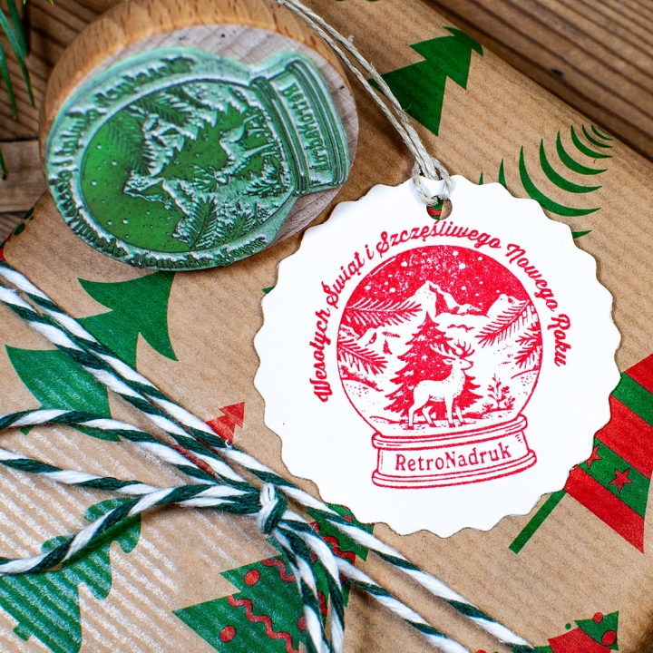 pieczątka - bombka choinkowa