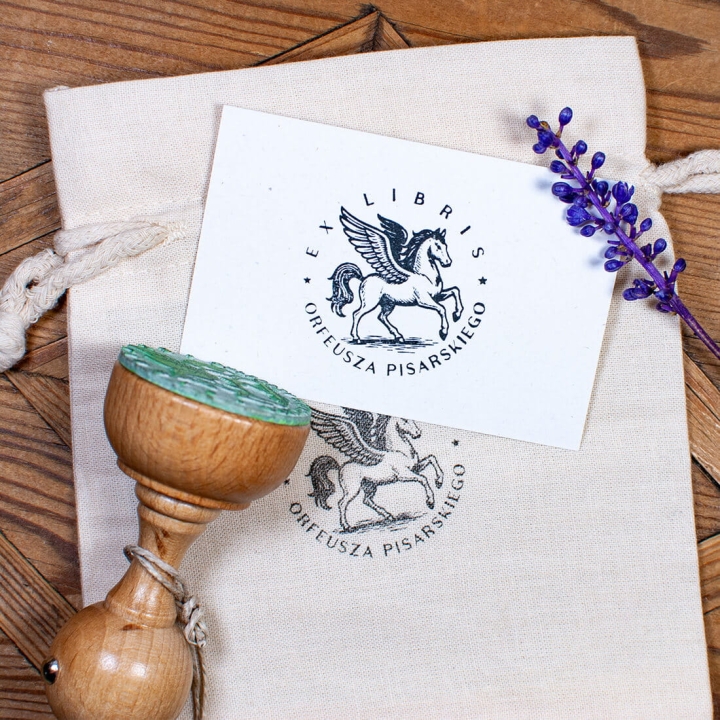 exlibris motyw pegaza