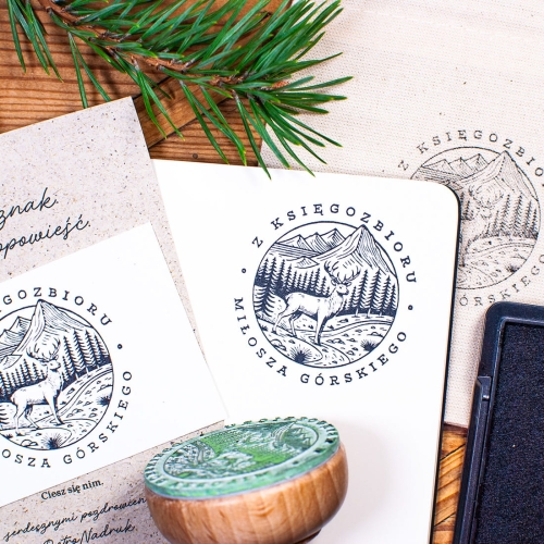 zestaw exlibris góry - dla miłośnika ksiażek