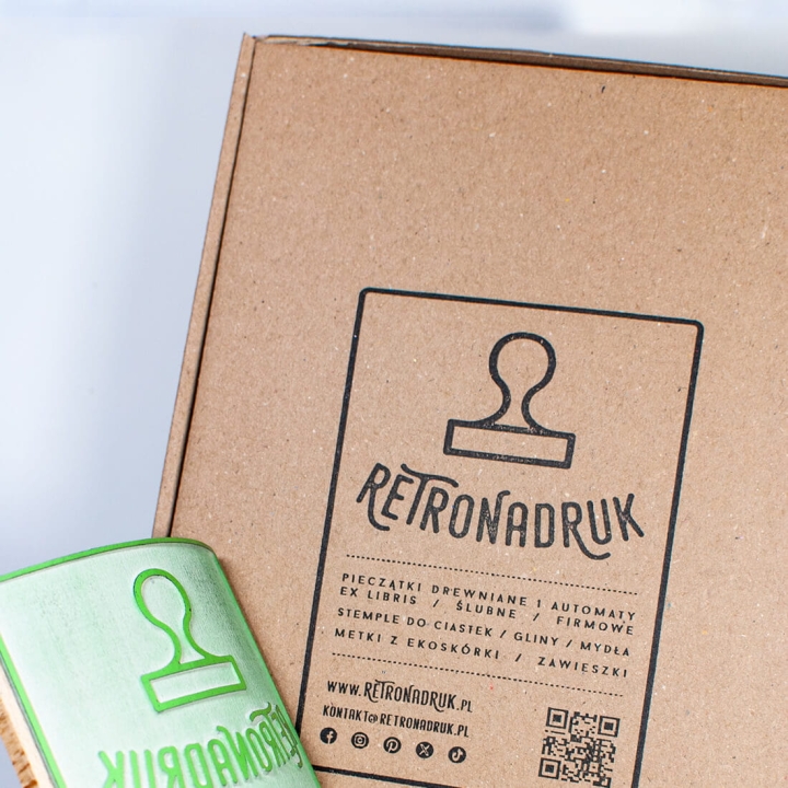 Duża pieczątka 12x8 cm