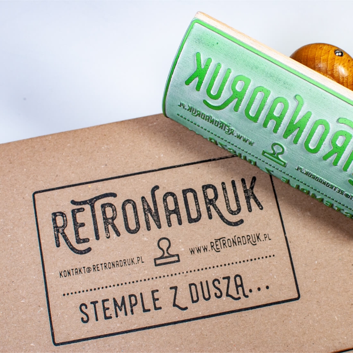 Duża pieczątka kołyska 14x8 cm