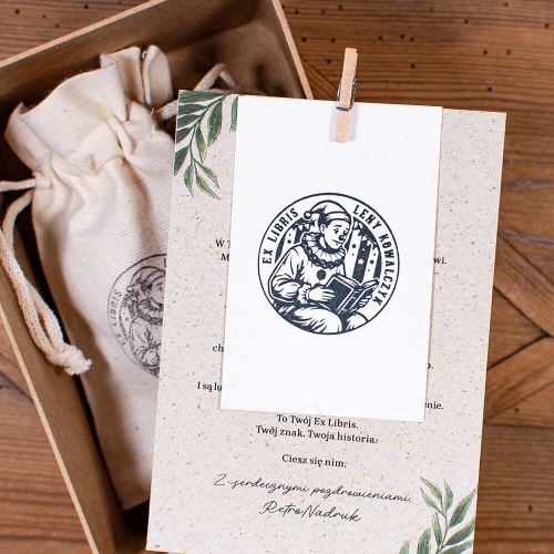 Ex libris klaun – zestaw prezentowy