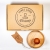 Drewniany stempel firmowy 10 cm średnicy