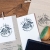 stempel ex libris sikorki zestaw z poduszką i woreczkiem