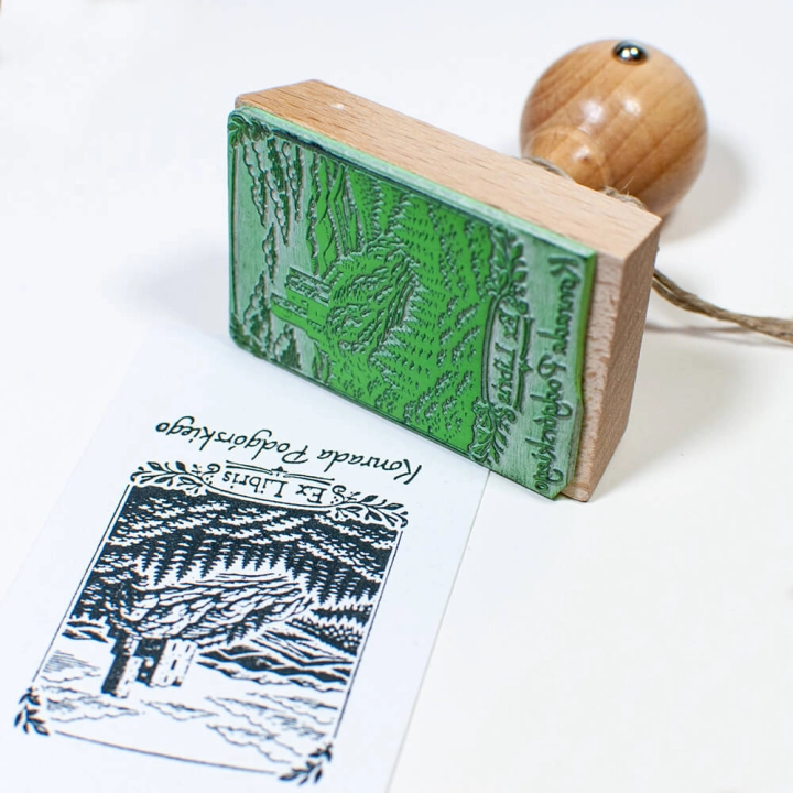 stempel ex libris karkonosze prezent dla miłośników gór