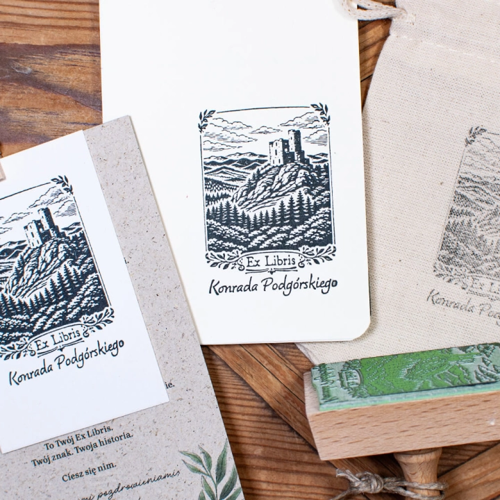 zestaw prezentowy ex libris karkonosze dla miłośników gór