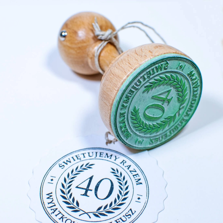 Stempel jubileuszowy do zaproszeń i dekoracji
