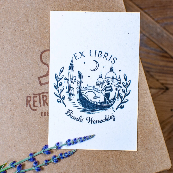 Pieczątka Ex Libris Wenecja – zestaw prezentowy