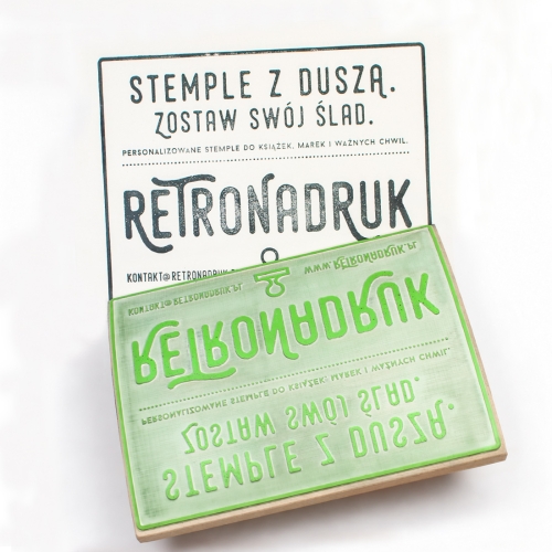 Stempel XXXL 240x180 mm z własnym logo na A4
