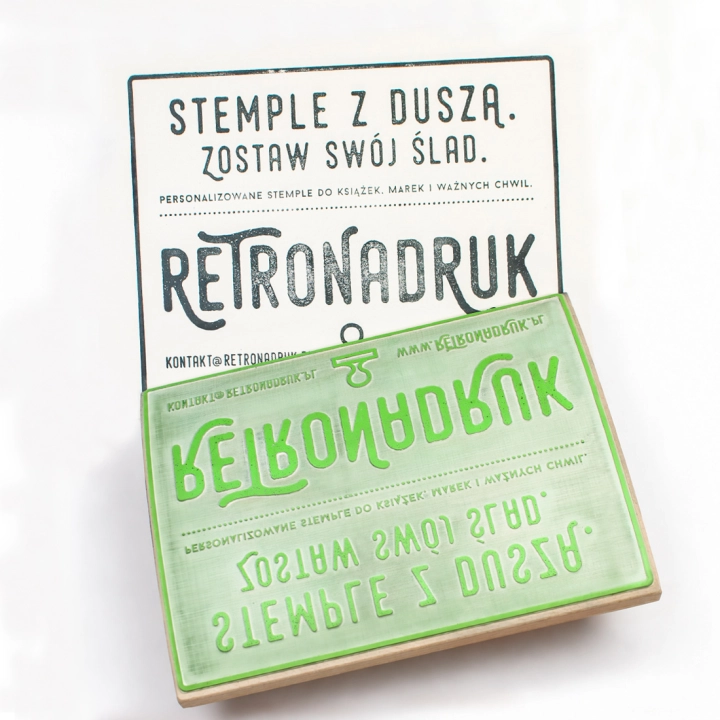 Stempel XXXL 240x180 mm z własnym logo na A4