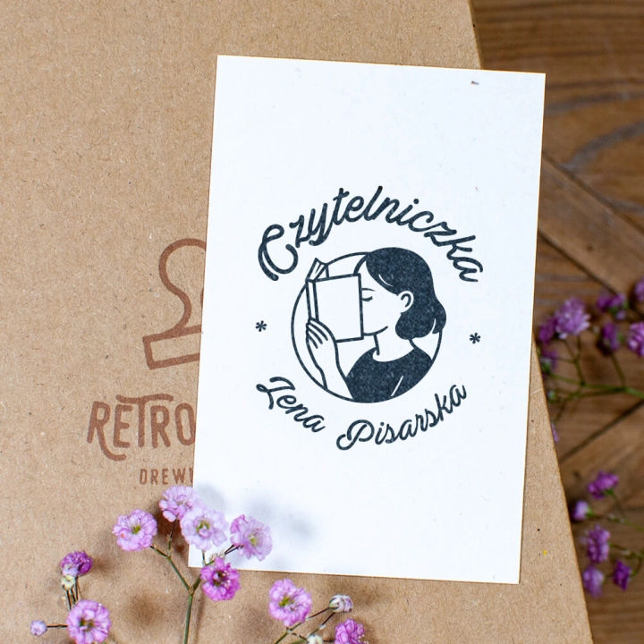 Pieczątka Ex Libris dla czytelniczki – zestaw prezentowy