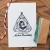Exlibris z dziewczynką czytającą w namiocie