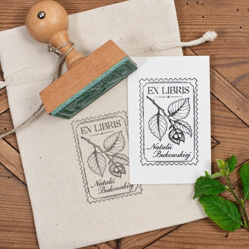 Exlibris z bukiem – pieczątka do książek