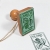 Drewniany stempel Ex Libris z motywem buku