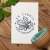 Stempel Ex Libris z gałązką dębu