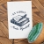Stempel Ex Libris z książką i piórem wiecznym