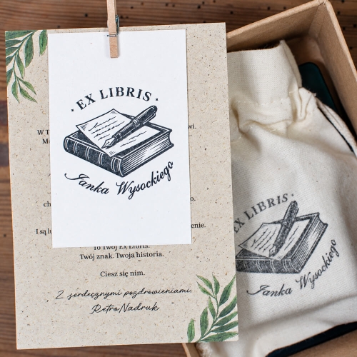 Personalizowany Exlibris - prezent dla mola ksiażkowego