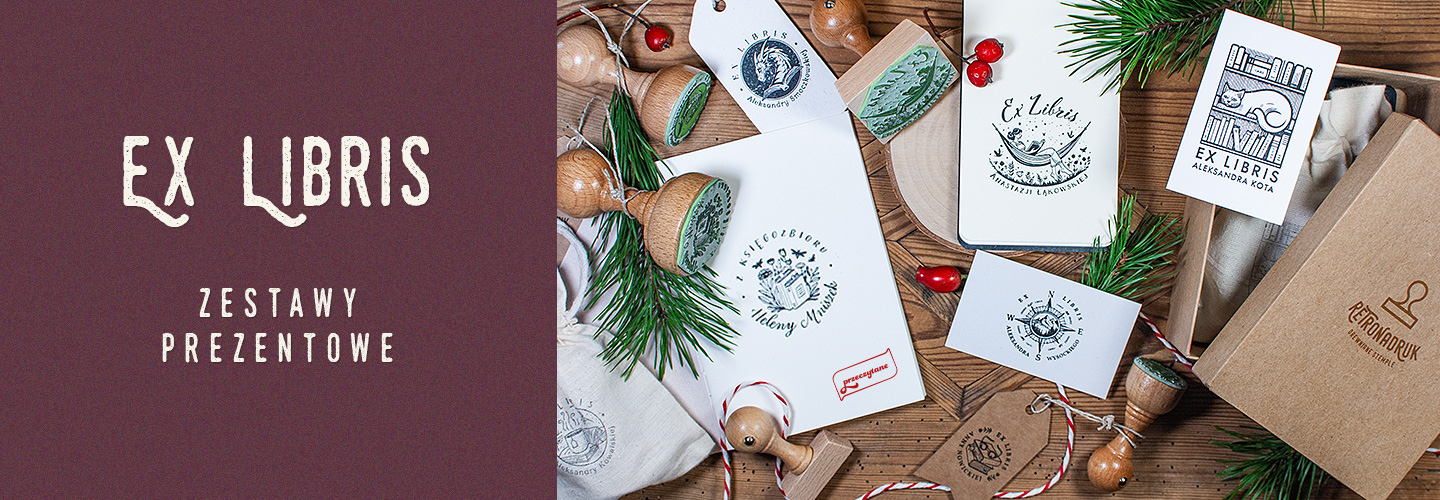 Exlibris na prezent - zestawy upominkowe